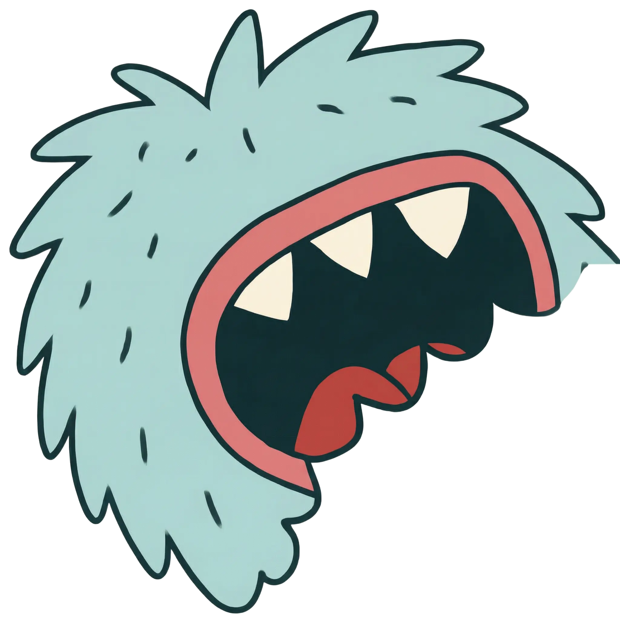 Meepo mascot biting the card